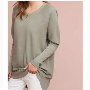 Anthropologie T. LA Crew Neck Long  Sweatshirt